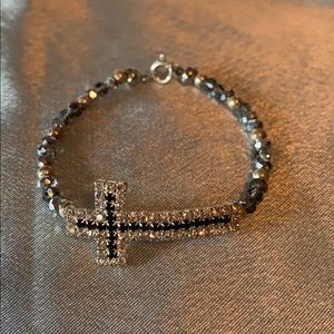 Delicate side cross ✝️ bracelet